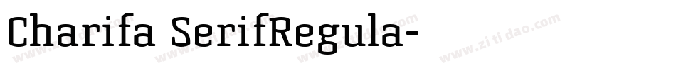 Charifa SerifRegula字体转换